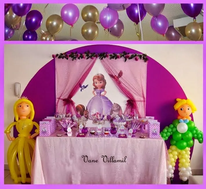 Decoración para fiestas infantiles de princesita sofia - Imagui