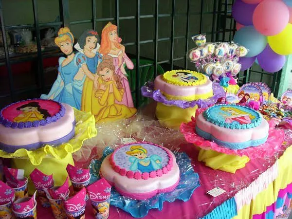 Decoración para cumpleaños de princesas Disney - Imagui