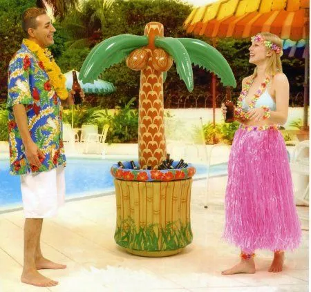 Fiesta hawaiana decoración globos - Imagui