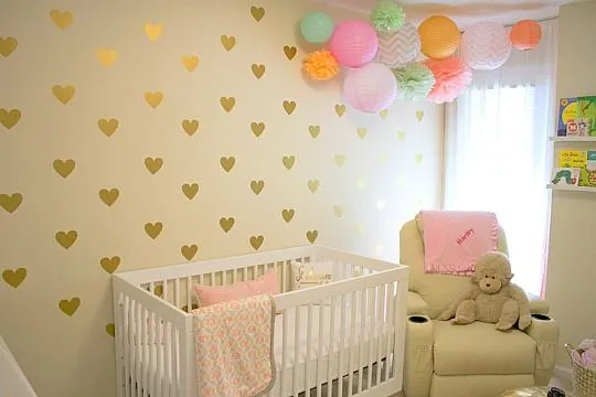 Decoración romántica y relajada para la habitación del bebé ...