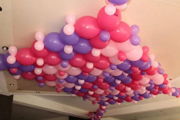 Decoración del techo con globos - Imagui