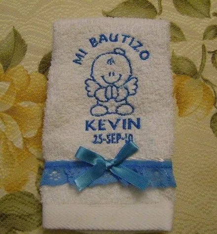Toallas bordadas para baby shower - Imagui
