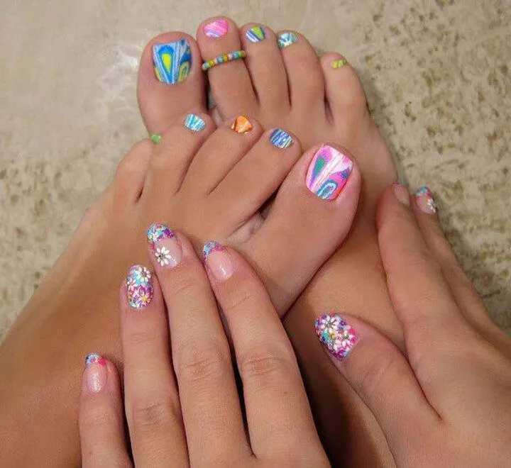 Imagenes de diseño de uñas de pies - Imagui