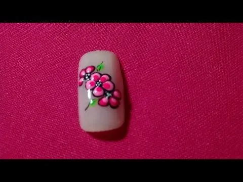 Decoración De Uñas Flores Nail Art- Flowers Nail Art -3 Flores En ...