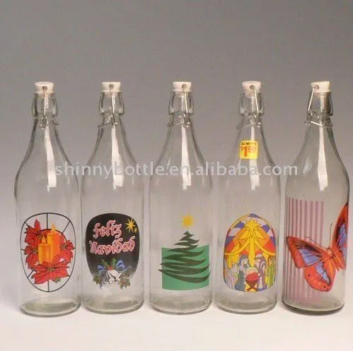 Decoración de botellas de vidrio - Imagui