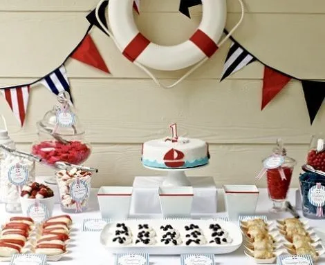 Decoración de cumpleaños marineros - Imagui