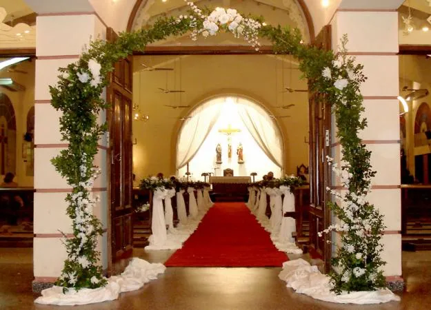 Decoración de iglesia para boda cristiana - Imagui