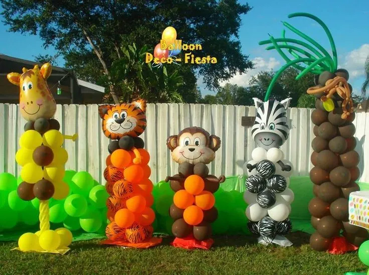 Decoraciónes de fiestas infantiles de los animales safari - Imagui
