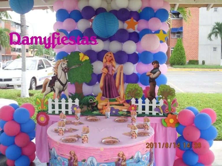 Decoración para fiesta rapunzel - Imagui