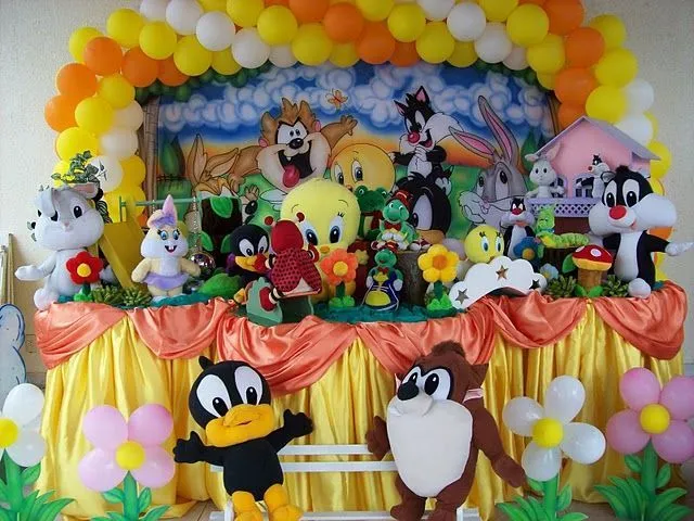 Decoraciónes de fiestas infantiles de baby looney tunes - Imagui ...