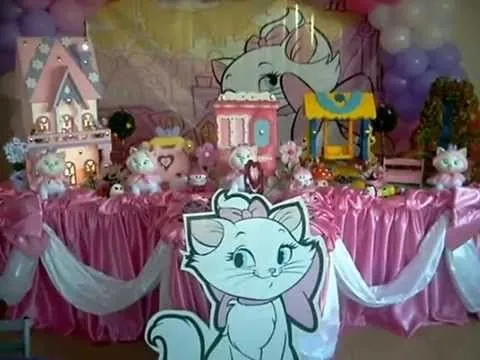 Decoración de fiesta infantil la gatita marie - Imagui