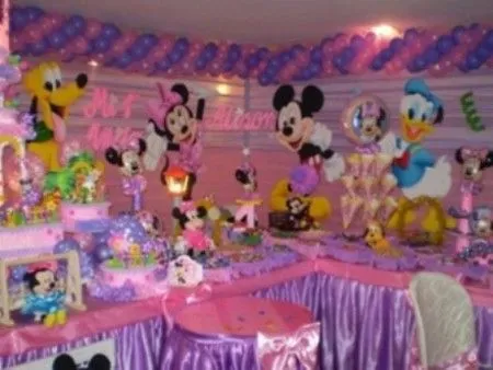 Decoraciónes de fiestas infantiles de la Minnie bebé y sus amigos ...