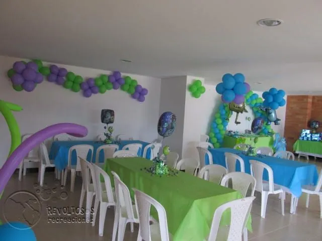 Decoraciónes de fiestas infantiles Monster INC - Imagui