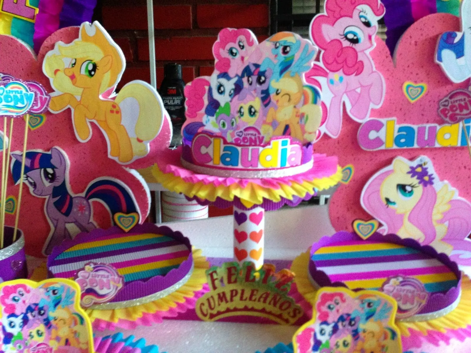Decoraciones para fiestas infantiles my little pony - Imagui