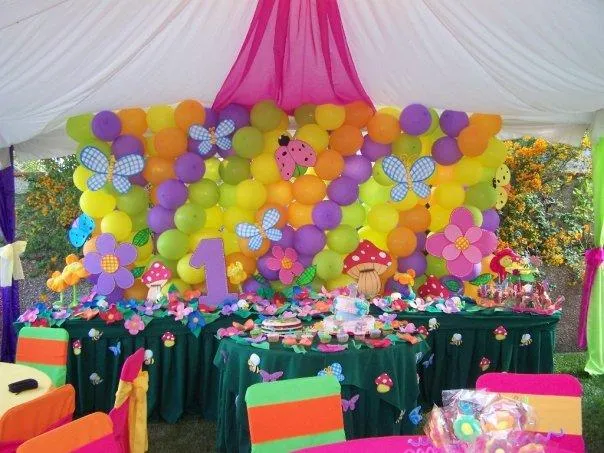 Decoración de fiestas infantiles con mariposa - Imagui