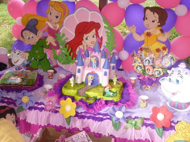 Decoración de fiesta infantil de princesas baby - Imagui