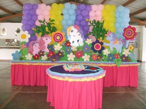 Decoraciónes de fiesta de ponys - Imagui