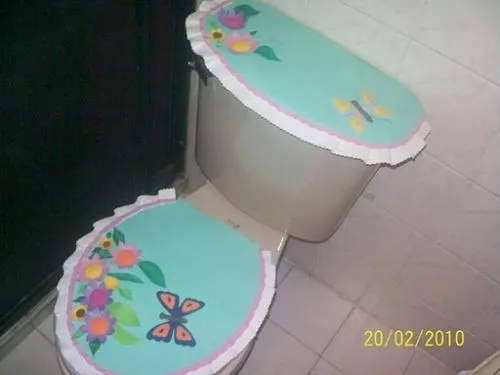 Plantillas de manualidades en foami para decorar los banos - Imagui