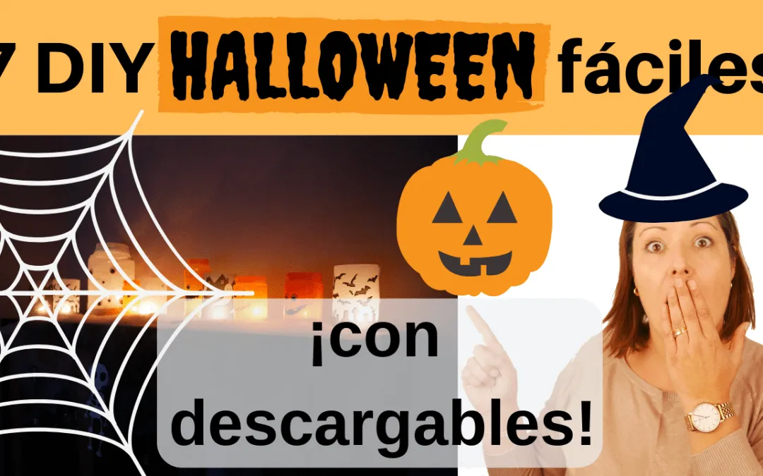 Decoraciones para halloween fáciles con plantillas descargables - Una  Mirinda