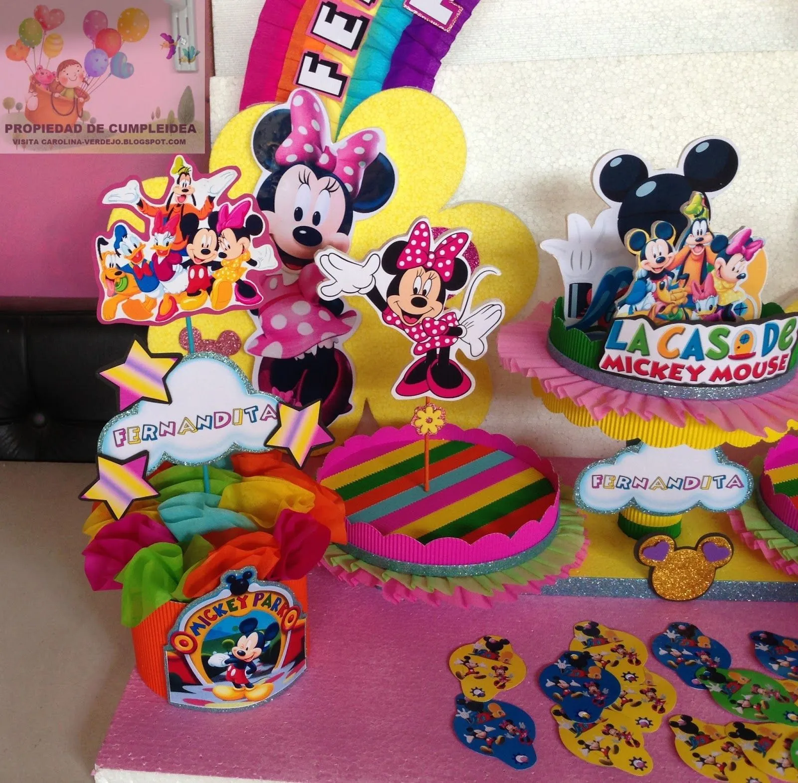 DECORACIONES INFANTILES: casa de mickey mouse DECORACIONES INFANTILES: casa de mickey mouse