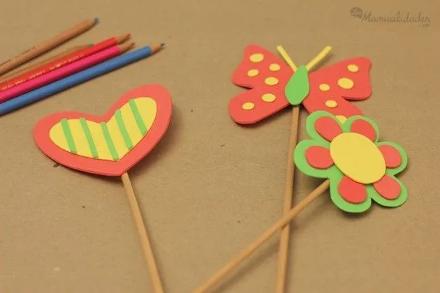 decoraciones para lapices con foami | crafts for kids and art ...