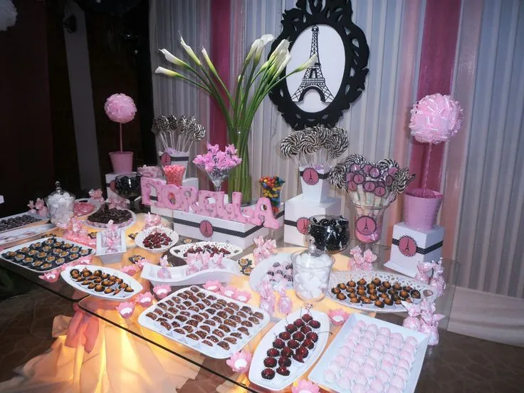 Decoración de mesas de dulces para 15 años - Imagui