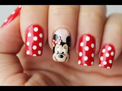 Decoraciónes de uñas de Minnie - Imagui