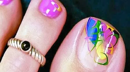 Uñas decoradas pies FaceBook - Imagui
