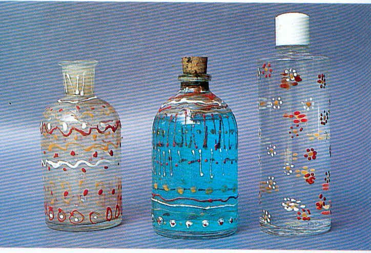 decorar botellas de vidrio | Manualidades | Pinterest