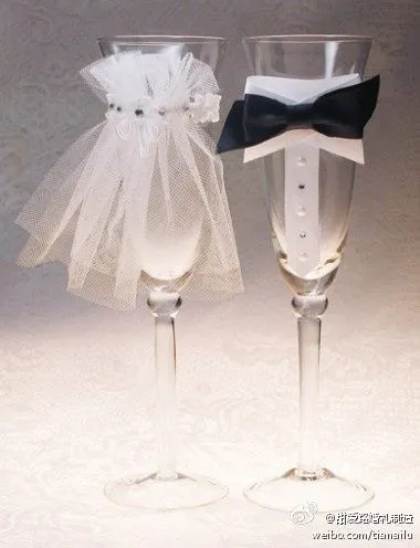 Cómo decorar las copas de la boda - Manualidades - Foro Bodas. Cómo decorar las copas de la boda - Manualidades - Foro Bodas.