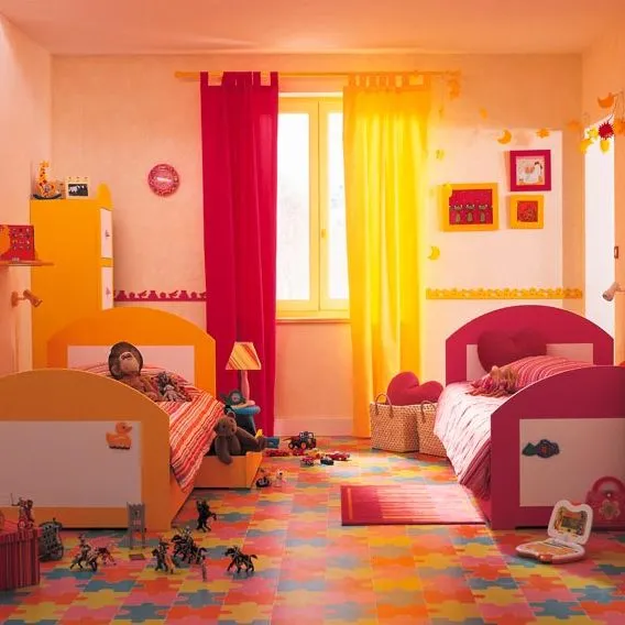 Cómo decorar un dormitorio compartido por un niño y una niña