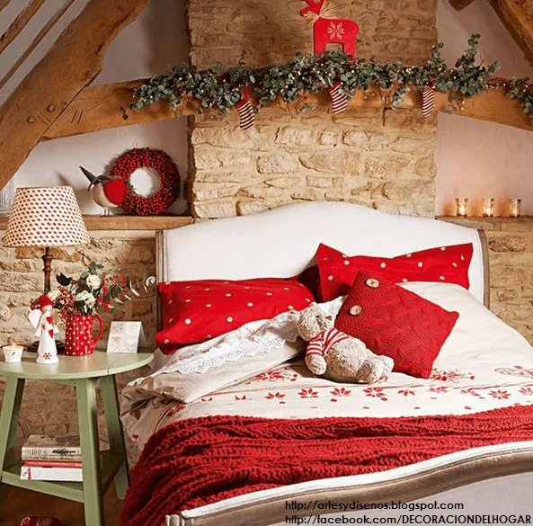 Decorar Dormitorios para Navidad Bedroom Christmas : Diseño y ...