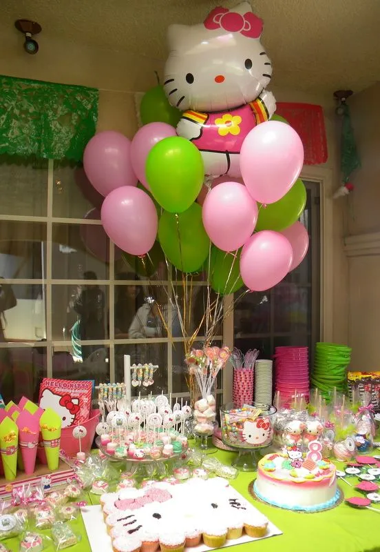 Cómo Decorar un Fiesta de Hello Kitty Party Ideas | Arcos con ...