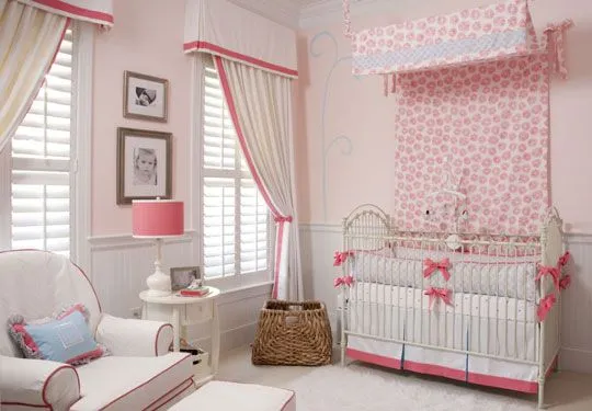Como decorar una habitación de bebé niña | Decoideas.Net