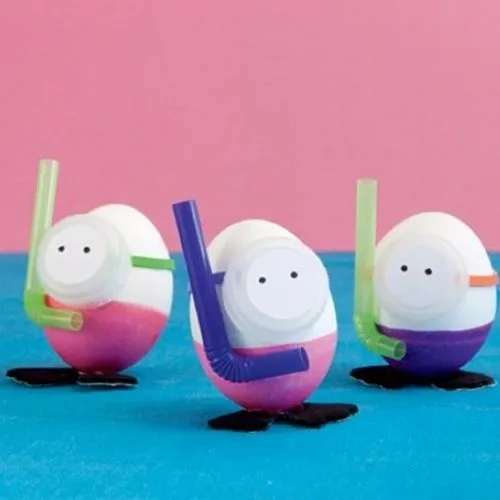 Huevos decorados como bebés niños - Imagui
