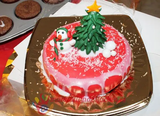 Como decorar un pastel para navidad | Manualidades faciles