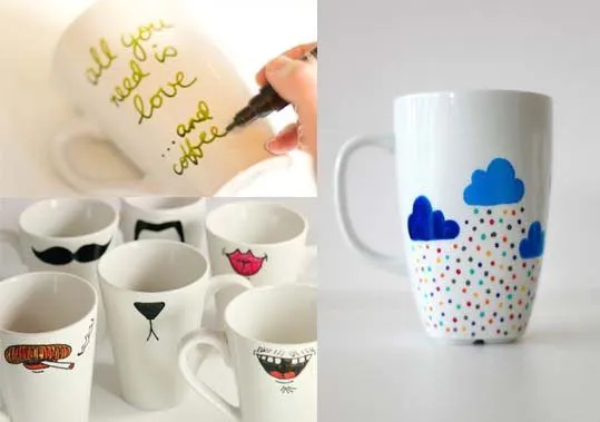Cómo decorar tazas y vajilla de cerámica. | Mil Ideas de Decoración