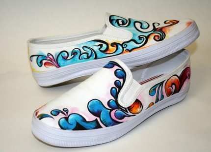 El Diseño de la semana – Zapatillas pintadas | Mocamorfosis