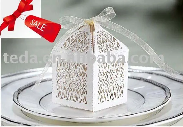 Decorativo de papel cajas de torta de la boda-Suministros de ...