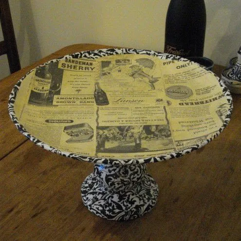Decoupage Vintage Style Cake Stand ∙ Creation by Jennifer R. on ...