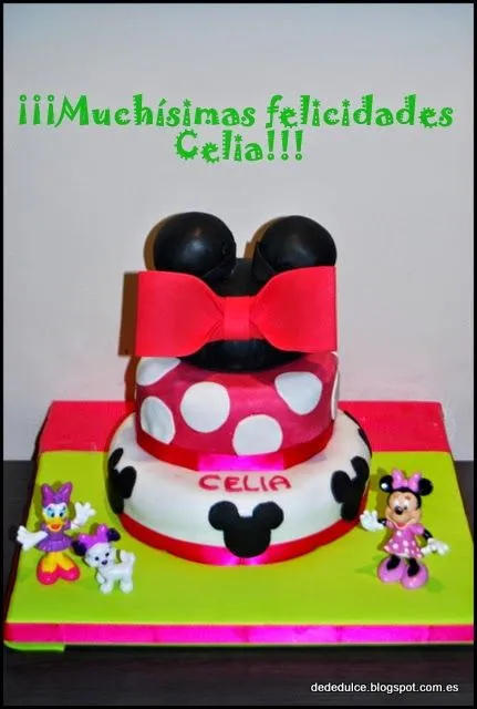 Dededulce: Tarta decorada de Minnie Mouse