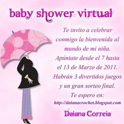 Invitación para baby shower texto - Imagui