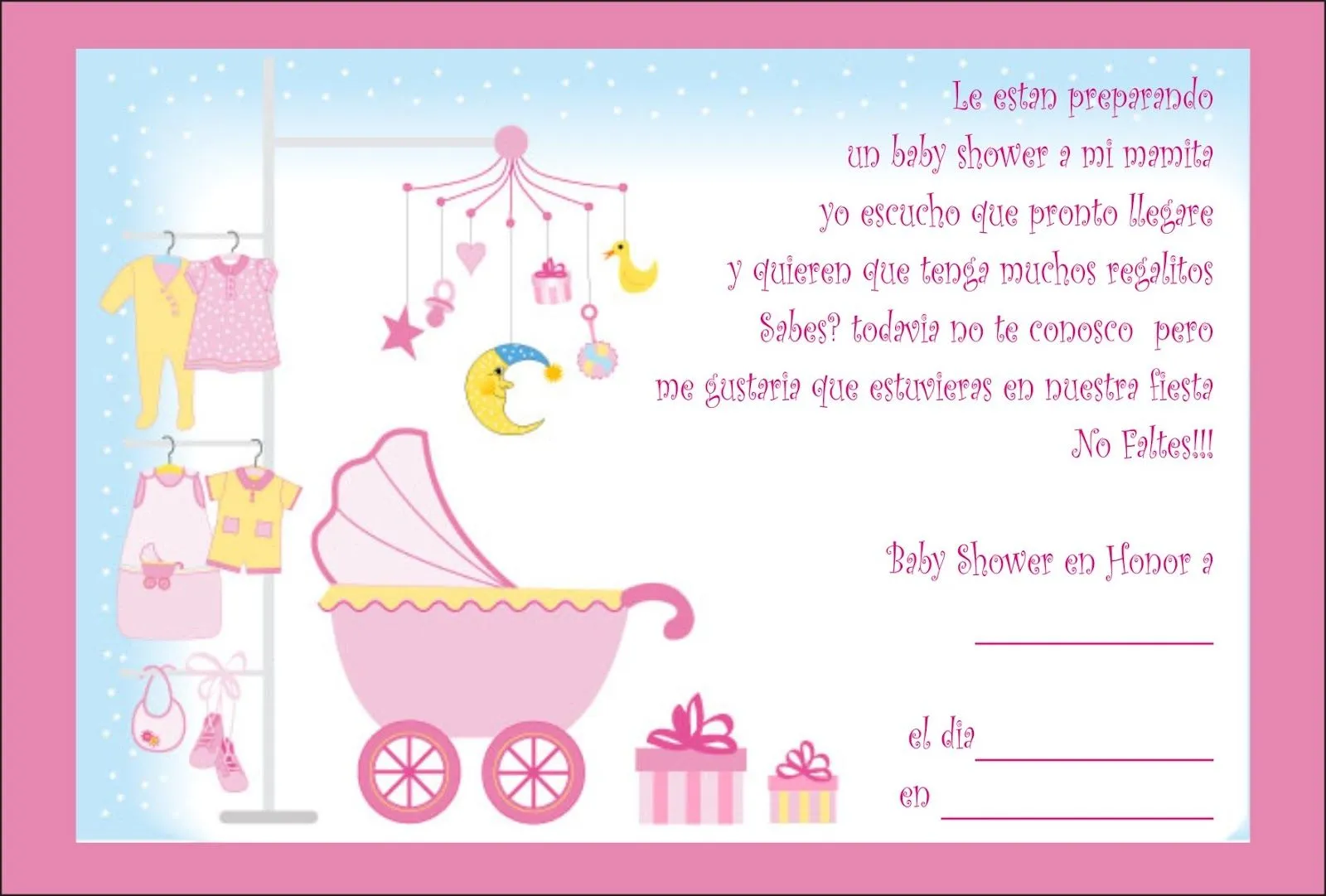 Frases Para Invitacion A Baby Shower