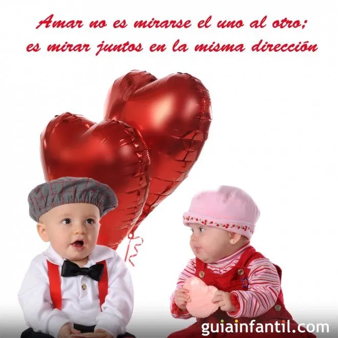 Niños con un globo de corazón. Frases de amor para motivar ... Niños con un globo de corazón. Frases de amor para motivar ...