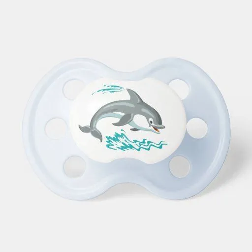 delfín del dibujo animado chupete de bebe | Zazzle delfín del dibujo animado chupete de bebe | Zazzle