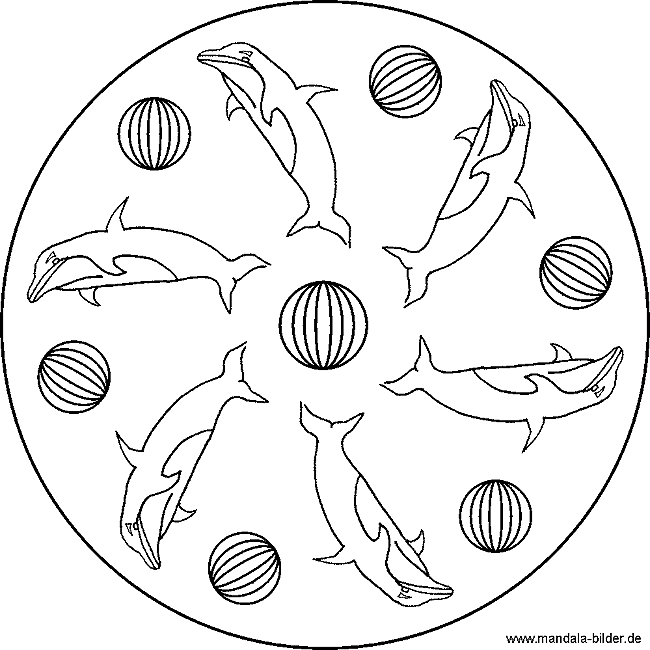 Delfin Mandala | Tiere | Pinterest