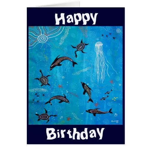Delfín que soña la tarjeta de cumpleaños | Zazzle