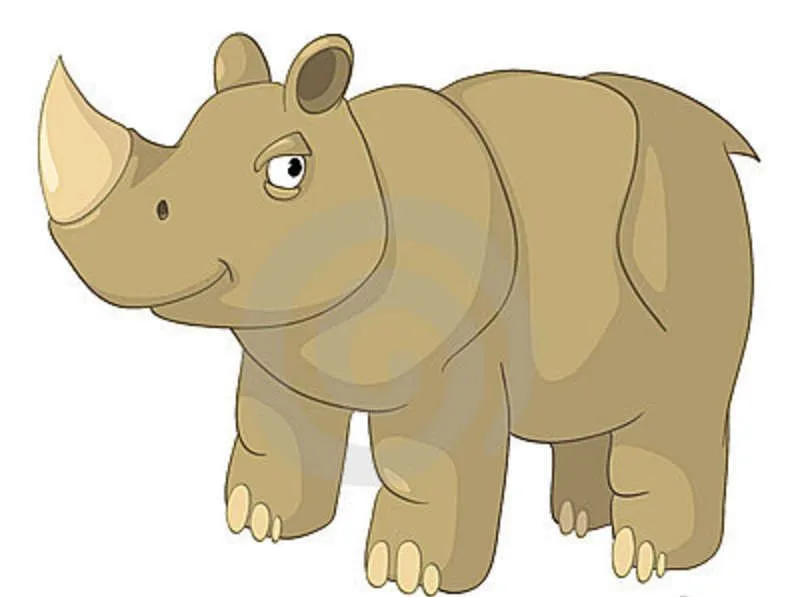 Rinoceronte dibujo animado - Imagui