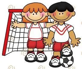  ... deporte para imprimir; Imagen de niños en la porteria de futbol