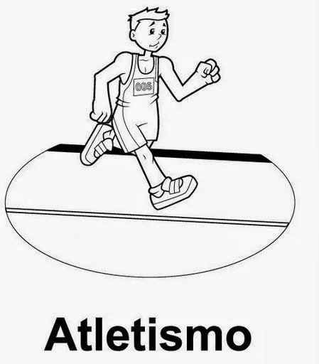 Deportes para colorear: Atletismo para colorear ~ Dibujos para ... Deportes para colorear: Atletismo para colorear ~ Dibujos para ...